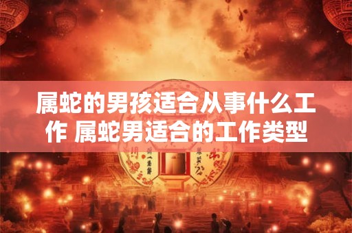 属蛇的男孩适合从事什么工作 属蛇男适合的工作类型