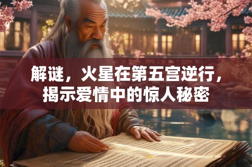 解谜,火星在第五宫逆行,揭示爱情中的惊人秘密 解谜,火星在第五宫逆行,揭示爱情中的惊人秘密