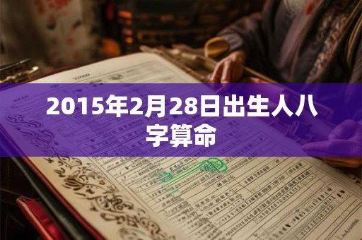 2015年2月28日出生人八字算命 2015年2月28日出生人八字算命