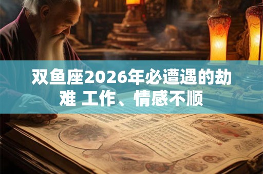 双鱼座2026年必遭遇的劫难 工作、情感不顺 双鱼座2026年必遭遇的劫难 工作、情感不顺