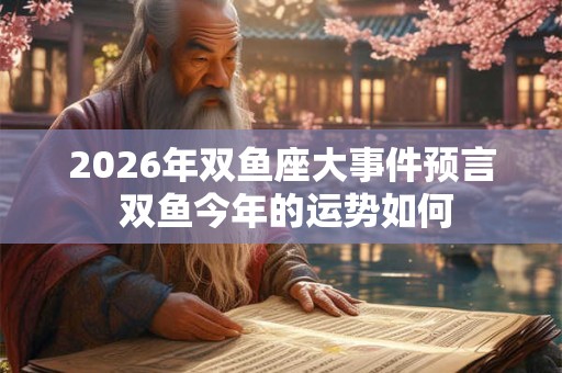 2026年双鱼座大事件预言 双鱼今年的运势如何