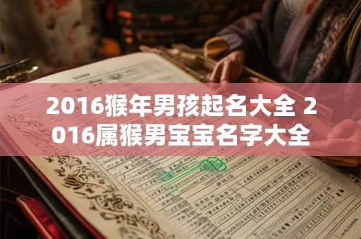 2016猴年男孩起名大全 2016属猴男宝宝名字大全 2016猴年男孩起名大全 2016属猴男宝宝名字大全