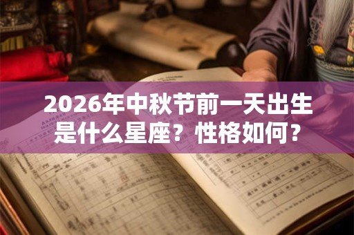 2026年中秋节前一天出生是什么星座?性格如何? 2026年中秋节前一天出生是什么星座?性格如何?