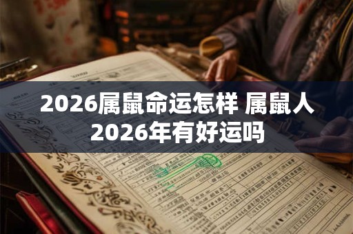 2026属鼠命运怎样 属鼠人2026年有好运吗 2026属鼠命运怎样 属鼠人2026年有好运吗