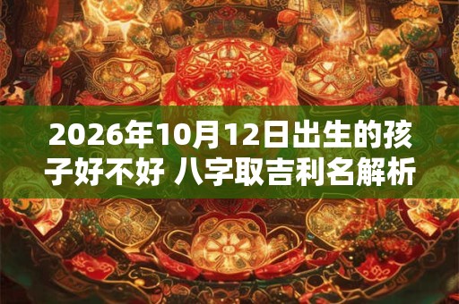 2026年10月12日出生的孩子好不好 八字取吉利名解析 2026年10月12日出生的孩子好不好 八字取吉利名解析