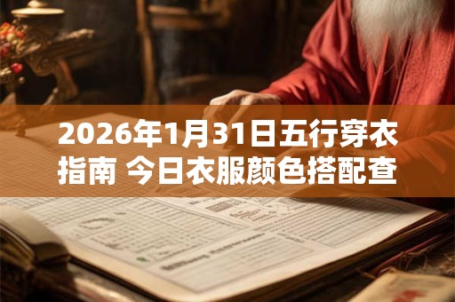 2026年1月31日五行穿衣指南 今日衣服颜色搭配查询 2026年1月31日五行穿衣指南 今日衣服颜色搭配查询