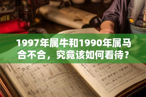 1997年属牛和1990年属马合不合,究竟该如何看待? 1997年属牛和1990年属马合不合,究竟该如何看待?