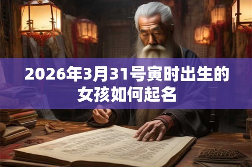 2026年3月31号寅时出生的女孩如何起名 2026年3月31号寅时出生的女孩如何起名
