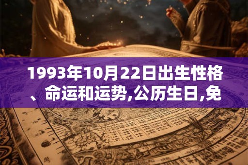 1993年10月22日出生性格、命运和运势,公历生日,免费算命 1993年10月22日出生性格、命运和运势,公历生日,免费算命