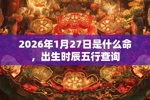2026年1月27日是什么命,出生时辰五行查询 2026年1月27日是什么命,出生时辰五行查询
