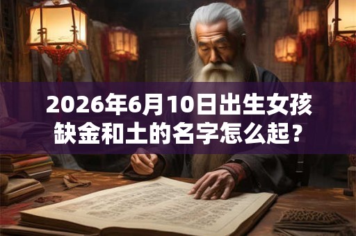 2026年6月10日出生女孩缺金和土的名字怎么起? 2026年6月10日出生女孩缺金和土的名字怎么起?