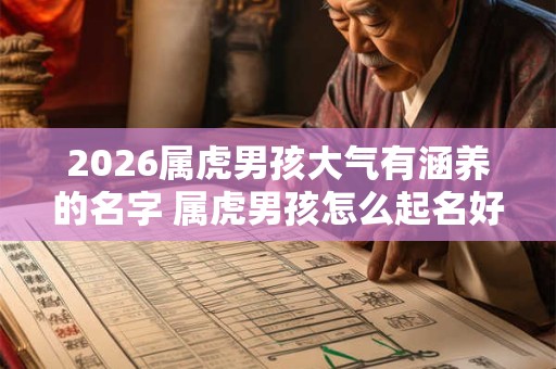 2026属虎男孩大气有涵养的名字 属虎男孩怎么起名好听2026 2026属虎男孩大气有涵养的名字 属虎男孩怎么起名好听2026