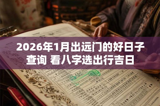 2026年1月出远门的好日子查询 看八字选出行吉日
