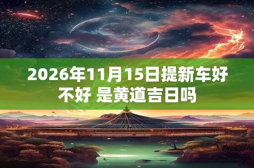 2026年11月15日提新车好不好 是黄道吉日吗