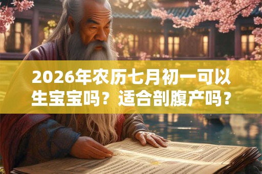 2026年农历七月初一可以生宝宝吗？适合剖腹产吗？