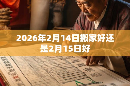 2026年2月14日搬家好还是2月15日好 2026年2月14日搬家好还是2月15日好