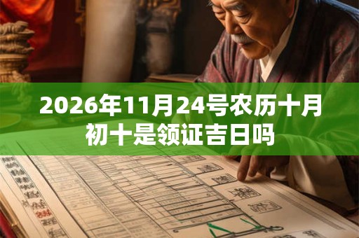 2026年11月24号农历十月初十是领证吉日吗