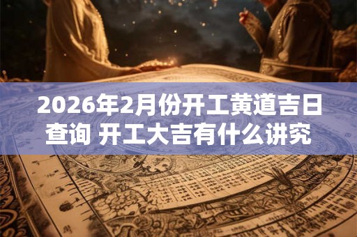 2026年2月份开工黄道吉日查询 开工大吉有什么讲究 2026年2月份开工黄道吉日查询 开工大吉有什么讲究