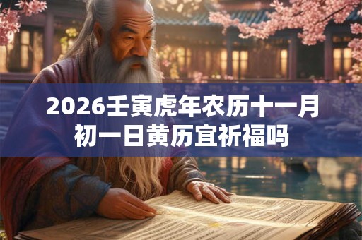 2026壬寅虎年农历十一月初一日黄历宜祈福吗