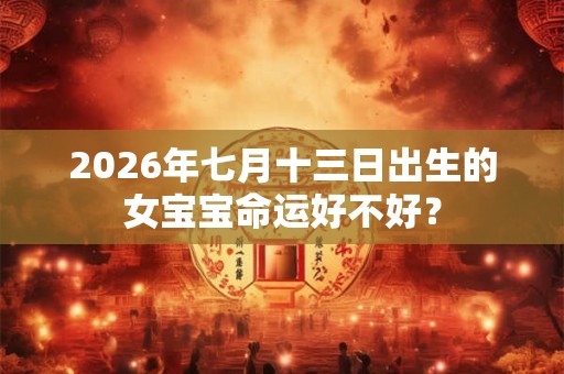 2026年七月十三日出生的女宝宝命运好不好? 2026年七月十三日出生的女宝宝命运好不好?