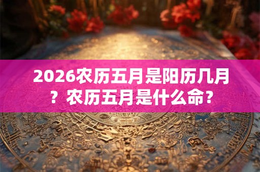 2026农历五月是阳历几月?农历五月是什么命? 2026农历五月是阳历几月?农历五月是什么命?