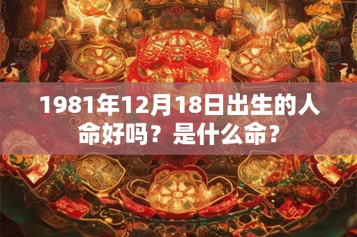 1981年12月18日出生的人命好吗？是什么命？
