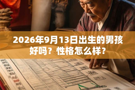 2026年9月13日出生的男孩好吗？性格怎么样？
