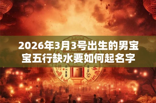 2026年3月3号出生的男宝宝五行缺水要如何起名字