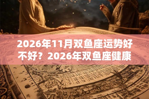 2026年11月双鱼座运势好不好?2026年双鱼座健康运势解析 2026年11月双鱼座运势好不好?2026年双鱼座健康运势解析