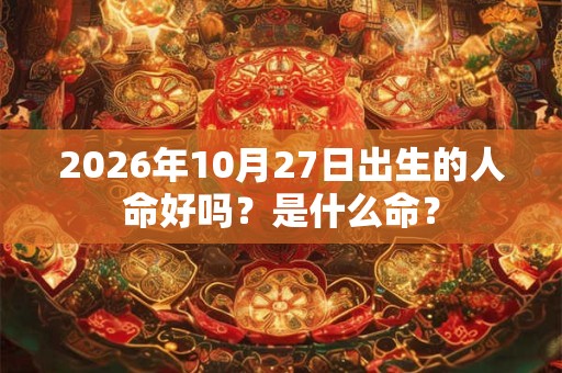 2026年10月27日出生的人命好吗？是什么命？