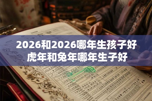 2026和2026哪年生孩子好 虎年和兔年哪年生子好