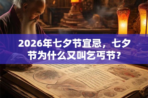 2026年七夕节宜忌，七夕节为什么又叫乞丐节？