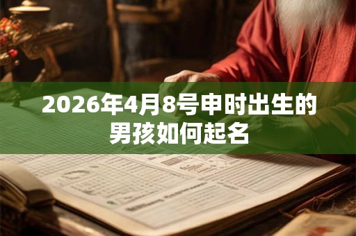 2026年4月8号申时出生的男孩如何起名 2026年4月8号申时出生的男孩如何起名