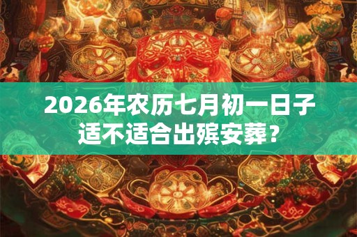 2026年农历七月初一日子适不适合出殡安葬？