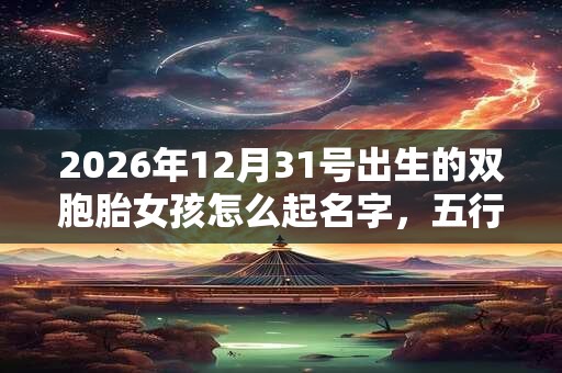 2026年12月31号出生的双胞胎女孩怎么起名字,五行属什么? 2026年12月31号出生的双胞胎女孩怎么起名字,五行属什么?