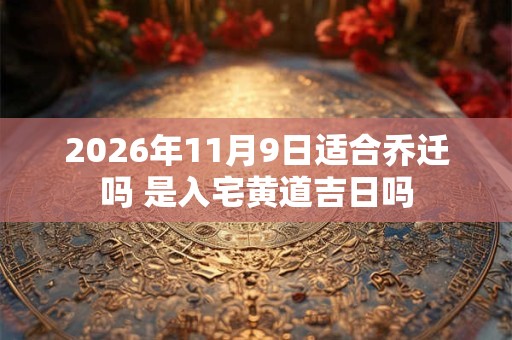 2026年11月9日适合乔迁吗 是入宅黄道吉日吗