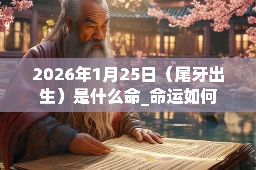2026年1月25日(尾牙出生)是什么命_命运如何 2026年1月25日(尾牙出生)是什么命_命运如何