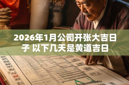 2026年1月公司开张大吉日子 以下几天是黄道吉日 2026年1月公司开张大吉日子 以下几天是黄道吉日