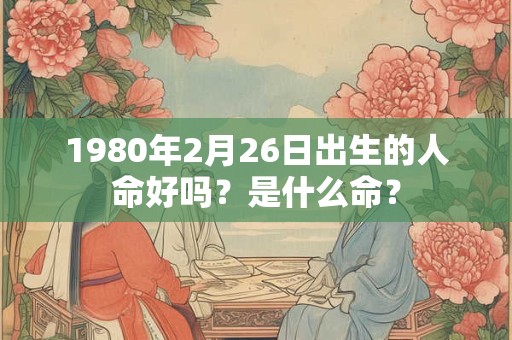 1980年2月26日出生的人命好吗？是什么命？
