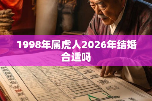 1998年属虎人2026年结婚合适吗 1998年属虎人2026年结婚合适吗