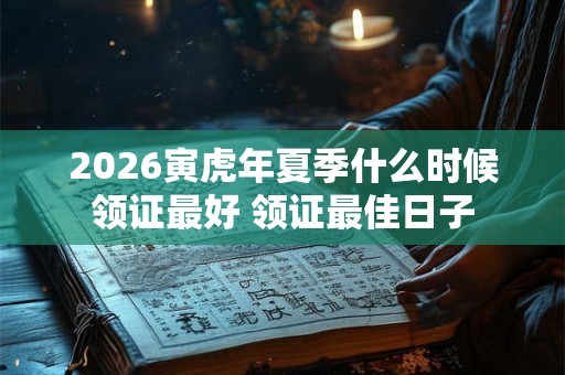 2026寅虎年夏季什么时候领证最好 领证最佳日子