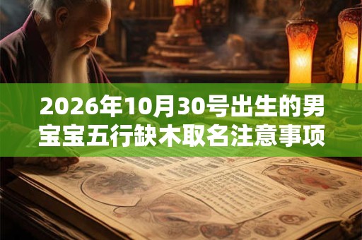 2026年10月30号出生的男宝宝五行缺木取名注意事项