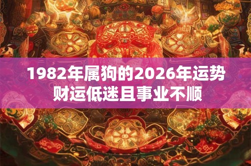 1982年属狗的2026年运势 财运低迷且事业不顺 1982年属狗的2026年运势 财运低迷且事业不顺