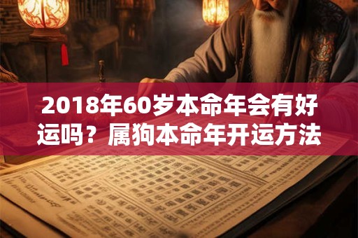 2018年60岁本命年会有好运吗？属狗本命年开运方法？