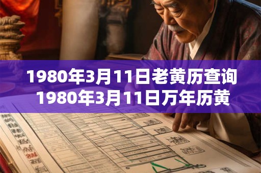 1980年3月11日老黄历查询 1980年3月11日万年历黄道吉日 1980年3月11日老黄历查询 1980年3月11日万年历黄道吉日
