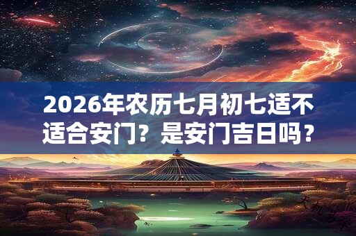 2026年农历七月初七适不适合安门?是安门吉日吗? 2026年农历七月初七适不适合安门?是安门吉日吗?
