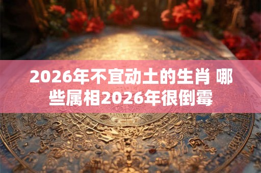 2026年不宜动土的生肖 哪些属相2026年很倒霉 2026年不宜动土的生肖 哪些属相2026年很倒霉
