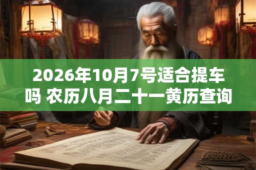 2026年10月7号适合提车吗 农历八月二十一黄历查询 2026年10月7号适合提车吗 农历八月二十一黄历查询
