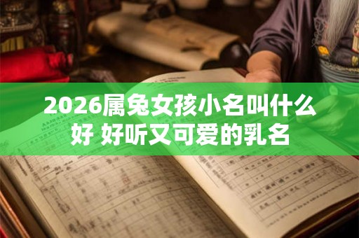2026属兔女孩小名叫什么好 好听又可爱的乳名