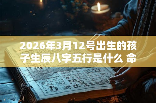 2026年3月12号出生的孩子生辰八字五行是什么 命好不好